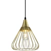 Pakabinamas šviestuvas GTV Lubų šviestuvas TESS,2516,AC220-240V,50/60Hz,1*E27, IP20, skersmuo 24 CM, viengubas, auksi