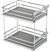 GTV MovixPro side cargo basket, 2 shelves, for cabinet 300 mm, without guides, chrome-plated,