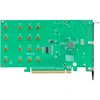 Highpoint Rocket 1104 R1104, 4x M.2 į PCIe 3.0 x16 NVMe HBA, sąsajos plokštė, 8 Gbit/s, 4 kanalai, PCIe x16 3.0, vidiniai jungtys