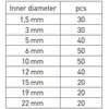HOGERT 300 vnt. "E-Clip" elementų asortimentas