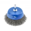 HOGERT Cup brush with shaft 50 mm, stainless steel wire