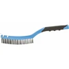 HOGERT Steel wire brush with a scraper, 3 x 19