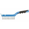 HOGERT Inox wire brush with a scraper, 4 x 11