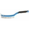 HOGERT Inox wire brush with a scraper, 3 x 19