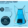 Huśtawka Hudora Palapinė huśtawka Cosy Castle 90 mėlyna