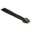 Inter-Tech kabelis 88885662, 70cm, 24Gb/s, PCIe 4.0, SAS 3, SATA, 30 AWG, 1x SlimSAS SFF-8654 8i į 2x SFF-8654 4i