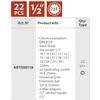 Orkaitė Kreator KRT500118 - 22-piece 1/2" naked set in case