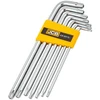 Jonnesway JCB Rinkinys KLUCZY TORX długich su OTWOREM 7 vnt T10H-T40H typu L Cr-V