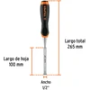 Medžio kaltas 13x100mm.Patogi "Confort grip" rankena Truper®