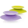 Kidsme Uniq Action! Stay-in-Place tray-holder with suction cups for bowls bottles and cups 2 pcs Lime&amp Lavender 160494 LILA