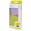 Kidsme Uniq Action! Stay-in-Place tray-holder with suction cups for bowls bottles and cups 2 pcs Lime&amp Lavender 160494 LILA