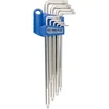 KING TONY TORX RINKINYS SU YPATINGI ILGA skyle T10 - T50 9 vnt. 1127 PLASTIMINĖJE RANENENĖJE