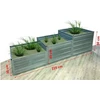 KLASIKA GREENHOUSE Modulinė pakelta lysvė KLASIKA GARDEN "Laiptai" - Cinkuota