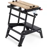 Kreator KRT672002 Sulankstomas darbo stalas, 100 kg, 30-47,5 cm, 77 cm, plieno rėmas, 4 judantys kaiščiai