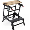 Kreator KRT672002 Sulankstomas darbo stalas, 100 kg, 30-47,5 cm, 77 cm, plieno rėmas, 4 judantys kaiščiai