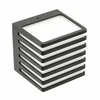 Lauko sieninis LED šviestuvas SIROLO, 10W, 1000lm, 4000K, IP54, Juodas, GTV
