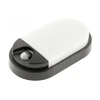 GTV TULON luminaire with motion sensor, LED, 15W, 1350lm, 4000K, AC220-240V, IP54, oval, juodas