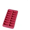Liebherr Lekue Ice Cube Tray Rectangular with Lid - Raudona