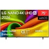 Lg televizorius 75NU800B6LA.AEEQ, 190cm, 3840x2160px, NanoCell, 4K UHD, webOS 26, HDMI 2.1, Wi-Fi, Bluetooth, HDR10, HLG