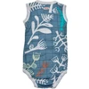 Cocoon išpardavimas! Lodger Romper Botanimal medvilninis berankovis šliaužtinukas Ocean 68 cm RF 074_68