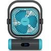 Ventiliatorius Medion LIFE Camping Ventilator E10 TF MD 12065 50078408, 20W, 4m/s, 48dB, 110°, 5 greičiai, 2 režimai, 10000mAh, USB-A, USB-C, LED