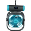 Ventiliatorius Medion LIFE Camping Ventilator E10 TF MD 12065 50078408, 20W, 4m/s, 48dB, 110°, 5 greičiai, 2 režimai, 10000mAh, USB-A, USB-C, LED