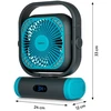 Ventiliatorius Medion LIFE Camping Ventilator E10 TF MD 12065 50078408, 20W, 4m/s, 48dB, 110°, 5 greičiai, 2 režimai, 10000mAh, USB-A, USB-C, LED