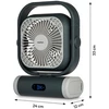 Medion LIFE Stovyklavimo ventiliatorius E10 TF MD 12065 50078440, 20W, 4m/s, 48dB, 110°, 5 greičiai, 2 režimai, 10000mAh, USB-A