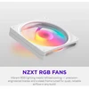 Nzxt F140 RGB ventiliatorius RF-R214S-WF, 140mm, baltas, RGB apgaismojums