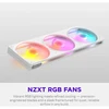 NZXT F Series F360 RGB Baltas | Gehäuselüfter