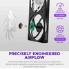 NZXT kompiuterio ventiliatorius F360 RGB RF-R236U-BF, 360mm, 4-pin PWM, NZXT RGB 4-pin, 1 vnt, 2400rpm, 33.0dB(A), RGB apšvietimas