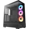 Nzxt S5 RGB CC-S51FB-01, juodas, Midi-Tower, ATX, Mini-ITX, plienas, grūdintas stiklas, 360mm RGB ventiliatorius
