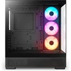 Nzxt S5 RGB CC-S51FB-01, juodas, Midi-Tower, ATX, Mini-ITX, plienas, grūdintas stiklas, 360mm RGB ventiliatorius