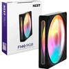 NZXT ventiliatorius F140 RGB RF-R214S-BF, 140mm, RGB apšvietimas, juodas
