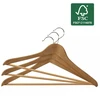 ORDINETT Drabužių pakabos 6 vnt. medinės Mediena 44,5 cm