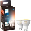 Philips Hue LED lempa PHU-BUNDLE-002, GU10, 2 vnt, 4.3W, 250lm, 2200-6500K, Hue Bridge, Bluetooth, Zigbee, Alexa