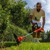 POWERPLUS POWDPG75421 akumuliatorinis žolės trimeris vejos kraštams ir sunkiai pasiekiamoms vietoms pjauti 20V 2Ah 260mm 9000aps/min