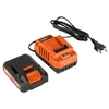 POWERPLUS POWDPG75421 akumuliatorinis žolės trimeris vejos kraštams ir sunkiai pasiekiamoms vietoms pjauti 20V 2Ah 260mm 9000aps/min