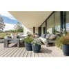 Gėlių vazonas Prosperplast Milly DBMLR300-S433, plastikinis, antracito spalvos