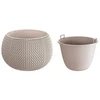 Prosperplast Gėlių vazonas "Splofy Bowl", 11x14 cm, rudos spalvos