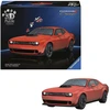 Ravensburger 3D dėlionė Iconics Dodge Challenger R/T Scat Pack Widebody 12008036, 108 vnt, 8 metai, juoda, raudona