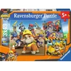 Ravensburger vaikų dėlionė Rubble & Crew darbiniai automobiliai 12004168, 3x49 vnt, 21x21 cm, kartonas, nuo 5 metų