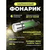 Rockforce Mini LED akumuliatorinė žibintuvėlė 6 viename USB-C 100 lm 500 mAh