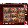 Schmidt Spiele dėlionė 59745, 2000 vnt., 96,8x69,2 cm, kartonas, knygų ir vyno kelionių scena, suaugusiesiems nuo 14 metų