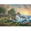Schmidt Spiele Dėlionė Thomas Kinkade Studios Treasure By The Sea 58628, 1000 vnt., 69.3x49.3 cm, kartonas, matinis lakas, 12+ m.