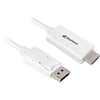 Sharkoon Adapterkabel Displayport 1.2 > HDMI 4K (baltas, 1 Meter)
