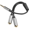 Adapteris AV Sharkoon Jack 3,5 mm – Jack 3,5 mm x2 pilka (4044951019632)