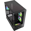 Sharkoon ELITE SHARK CM100, juodas bokšto korpusas, 2 grūdinto stiklo ekranai