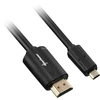 Sharkoon cable HDMI -> micro HDMI 4K juodas 1.5m - A-D