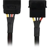 Sharkoon SATA Stromadapter (juodas, 15cm)